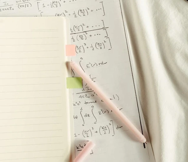 Student solving a math problem